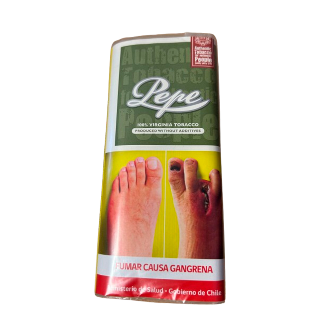 Tabaco Pepe 100% Virginia 40g sin aditivos Easy Green y Rich Green para armar