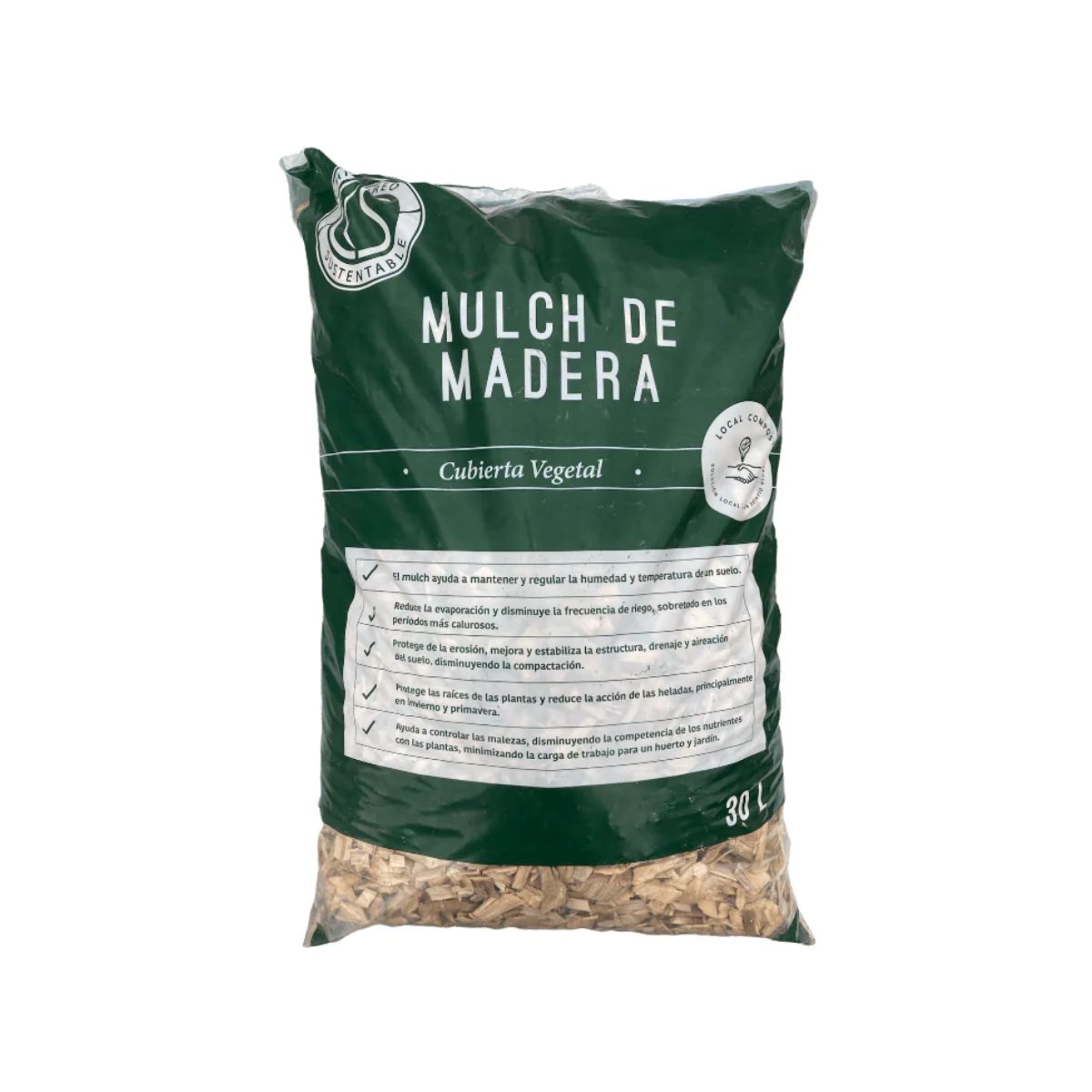 Mulch Nacional Neutro Chicureo Sustentable 9L