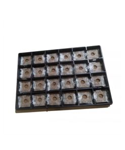 Bandeja Jiffy Growblock 8×8 cm 24 unidades para germinación