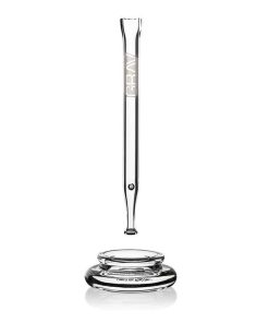 Alternative view of Pipa De Vidrio Grav Labs Quartz Vapor Straw With Dab Dish