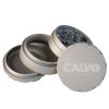 Moledor Cerámico Calvo Glass 63mm de 4 piezas con recubrimiento antiadherente y tamiz para polen
