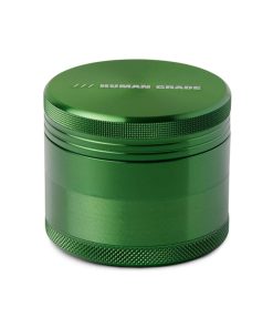 Moledor Human Grade Aluminio 50mm de 4 piezas con dientes tipo diamante y malla para polen