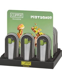 Encendedor de metal recargable Clipper Metálico Pistacho color verde
