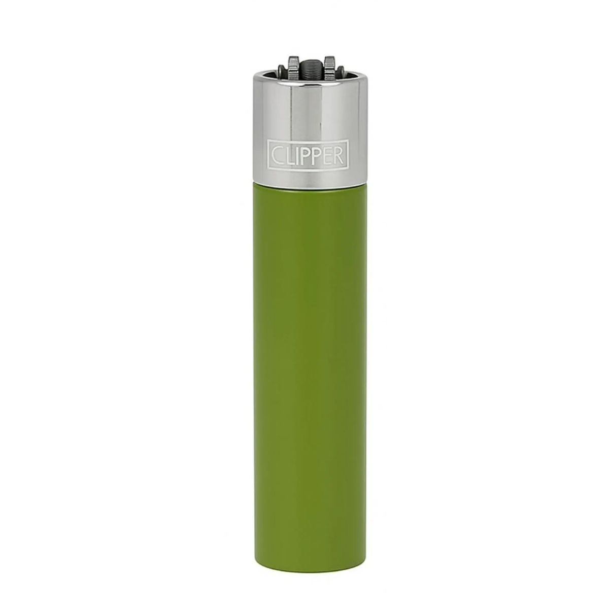 Encendedor de metal recargable Clipper Metálico Pistacho color verde