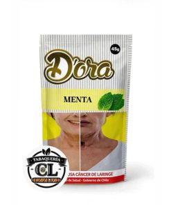 Tabaco Dora Premium 45g origen brasileño con cierre de velcro y papelillos de regalo