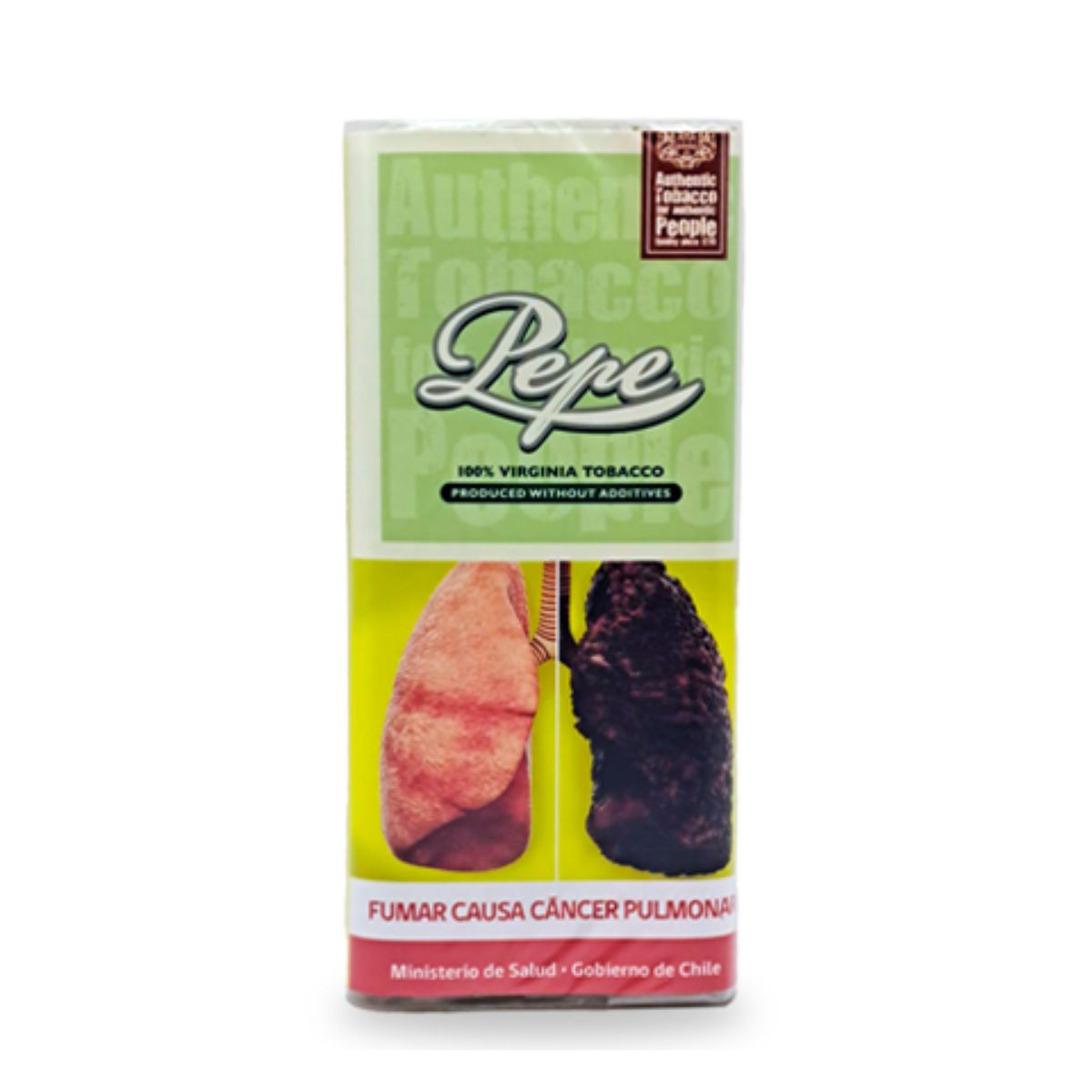 Tabaco Pepe 100% Virginia 40g sin aditivos Easy Green y Rich Green para armar