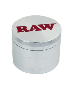 Moledor RAW Aluminio 56mm de 4 piezas con dientes en forma de diamante y tamiz de kief